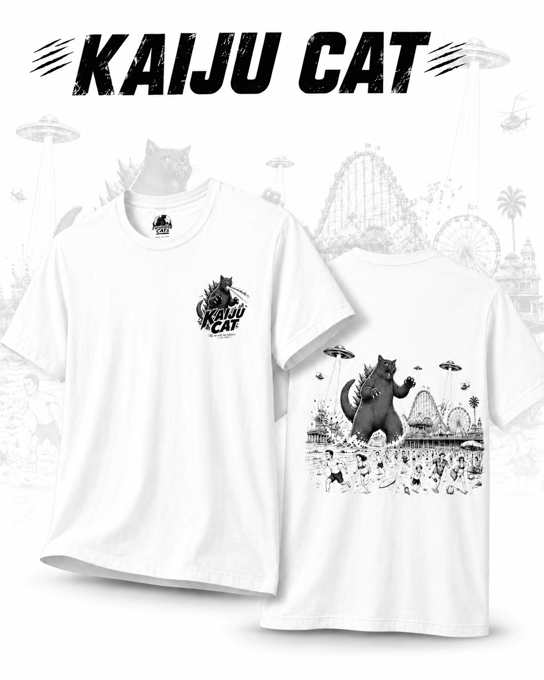Beach Day Canceled Catastrophe Cats T-Shirt
